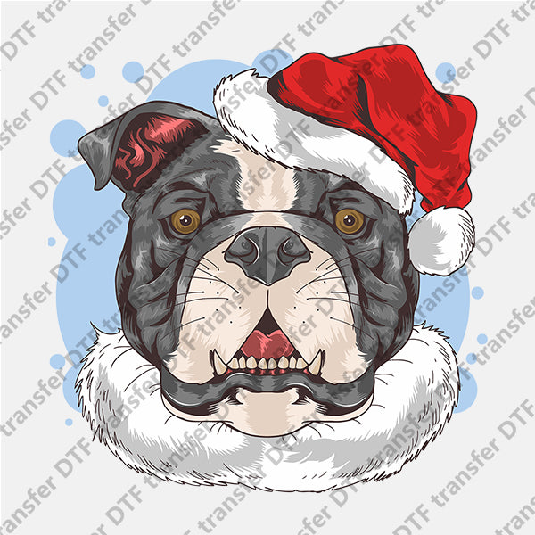 Christmas Big Head Dog Animal DTF transfers NO.934