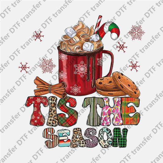 Christmas Coffee Cookies Letter DTF transfers NO.950