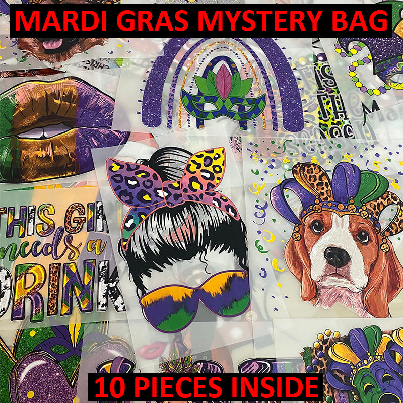 SUPER SALE for Festival Mystery Bag DTF Transfers Mixture 10 Pieces Inside Free Shipping