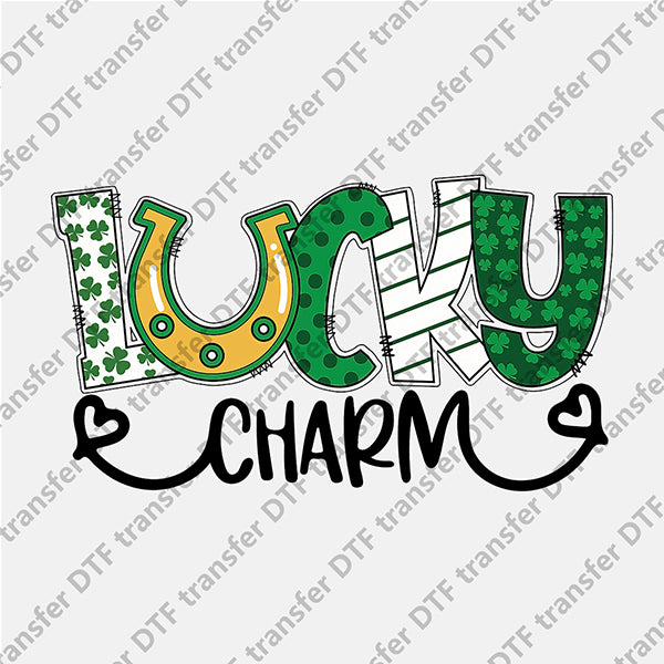 St.Patrick's Day Lucky Charm Letter DTF transfers STP.011