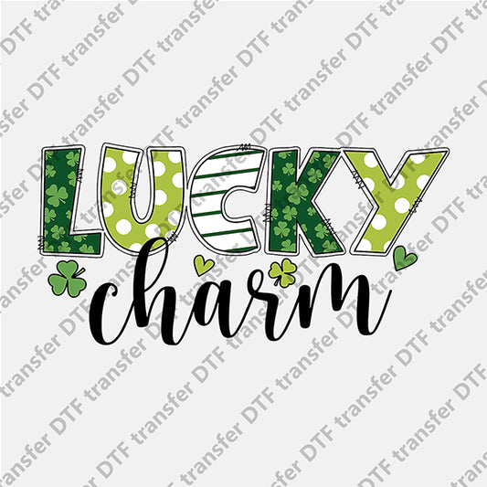 St.Patrick's Day Letter Lucky Charm DTF transfers STP.012