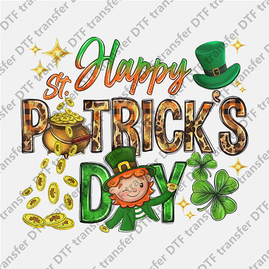 St.Patrick's Day Green Hat Little Man DTF transfers STP.039