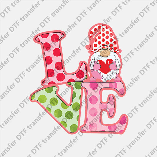 Valentine's Day Love Dot Letter DTF transfers VLT.056