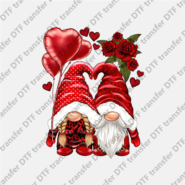 Valentine's Day Red Gnomes Lover DTF transfers VLT.069