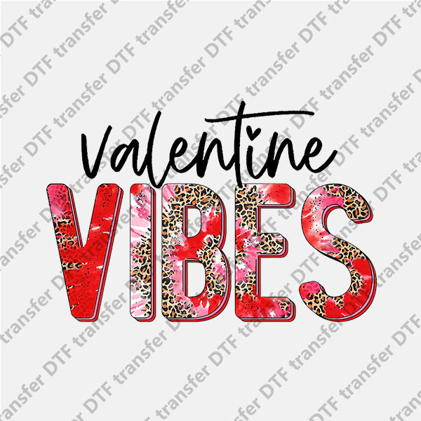 Valentine's Day Vibes Leopard Letters DTF transfers VLT.073