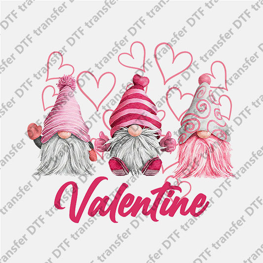 Valentine's Day Three Love Gnomes DTF transfers VLT.085