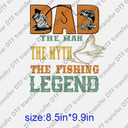 Dad Fishing DTF transfer  Fishing.001