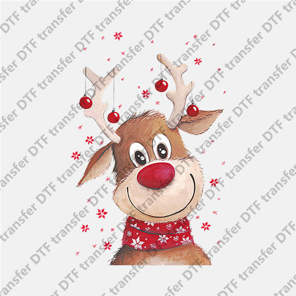 Christmas Cartoon Elk Animal DTF transfers NO.868