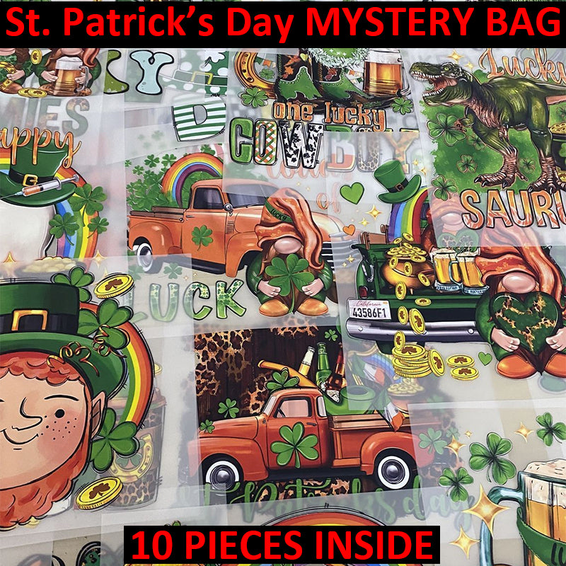 SUPER SALE for Festival Mystery Bag DTF Transfers Mixture 10 Pieces Inside Free Shipping